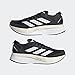 adidas Men's Adizero Boston 11 Sneaker, Black/White/Carbon, 13