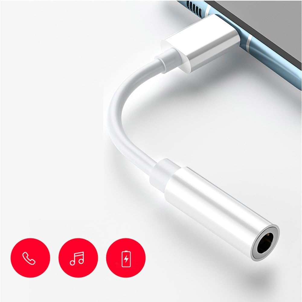 Type C to 3.5mm Aux Audio Jack Adapter DAC Cable Compatible with T-Mobile CAT S22 Flip Phone image 3