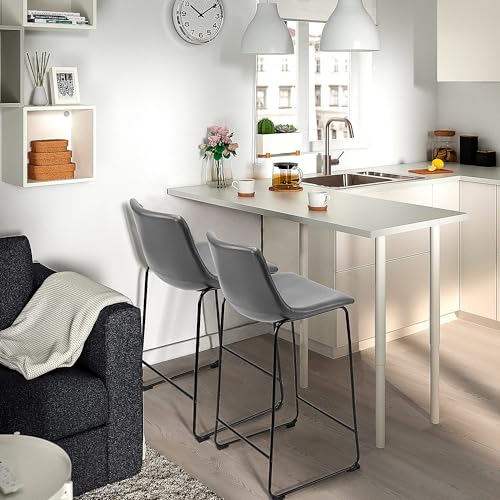 Image of Waleaf 26 Inch Counter Height Bar Stools Set of 4, Faux Leather Bar Chairs