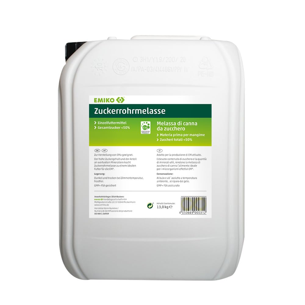 Zuckerrohrmelasse 13,0 kg zur Herstellung von EMa, reich an Mineralien und Kohlenhydraten