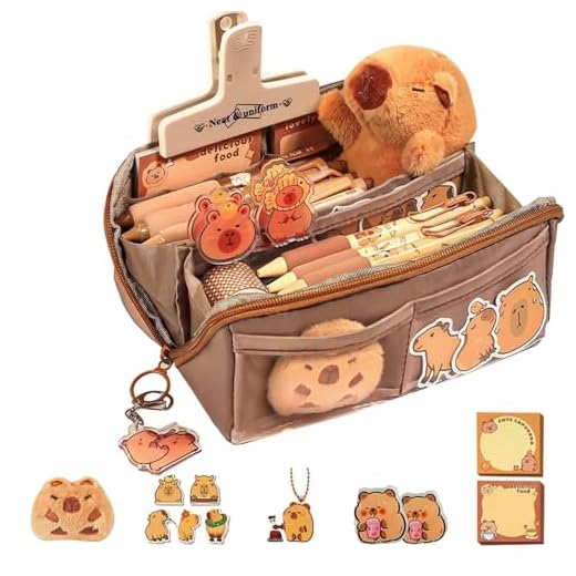 Zubehors Estuche Capibara, Capibara Peluche Estuche Aesthetic, Estuches Escolares, Estuche Escolar Grande Niña, Utiles Escolares Aesthetic, Cute Pencil Case Girl, Estojo Escolar para Lapiceras