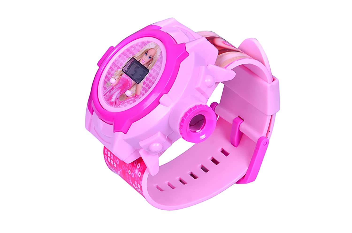 Barbie Girls Watch Pink Colour Pink Analog Barbie Girl Wrist Kids