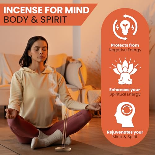 Image of Assorted Incense Sticks Pack of 6 Premium Scents - Includes Nagchampa, Super Hit, Divine Essence, Mystic Wood, Positive Vibes, White Sage - Aromatherapy, Meditation, Relaxation, Soothing Fragrances