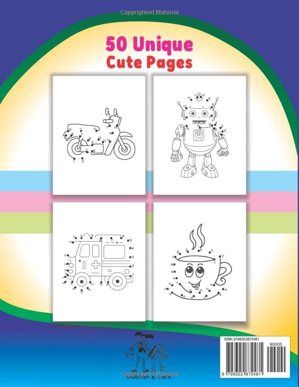 Early Years Dot To Dot Book For Kids: 50 Cute Unique Custom Images For Children Ages 3-5 Years - Easy 1-25 Dots For Early Years Toddlers - Image 2
