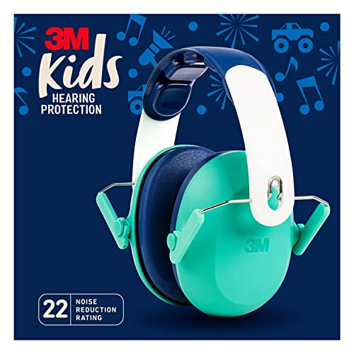 3M Kids Hearing Protection, Kids Ear Protection With Adjustable Headband, 22Db Noise Reduction Rating, Green #TOP1