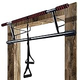 LAUTT Klimmzugstange Türrahmen - Deine Fitnessstange für Zuhause bis 130kg - Premium Reckstange klappbar – Effektiver Muskelaufbau - Pull Up Bar ohne Schrauben - Inkl. 2