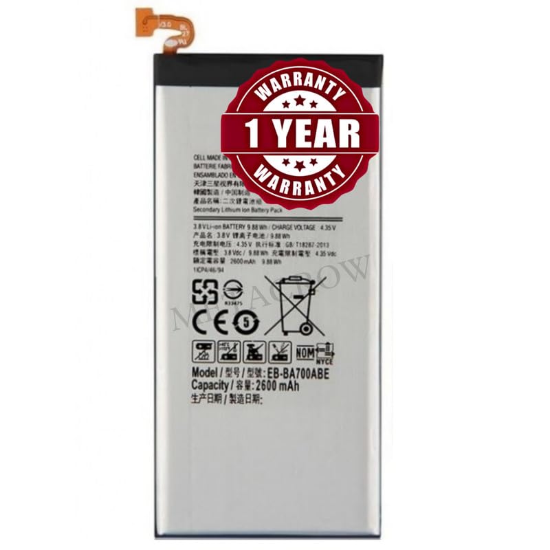 Image of Original EB-BA700ABE Battery Compatible for Samsung Galaxy A7 (SM-A700F) - (2600mAh) - 1 Year Warranty JK1