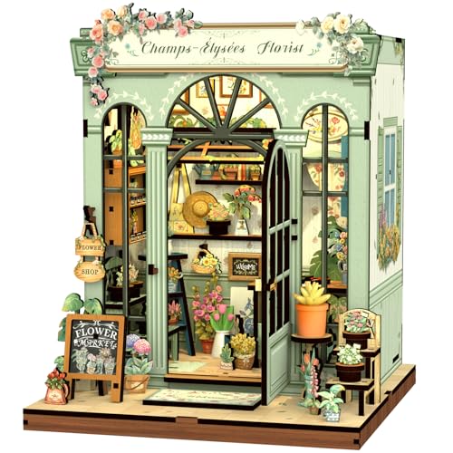 CUTEBEE Book Nook Kit - DIY Miniature House Dollhouse Kit for Adults and Teens, Booknook Tiny House...