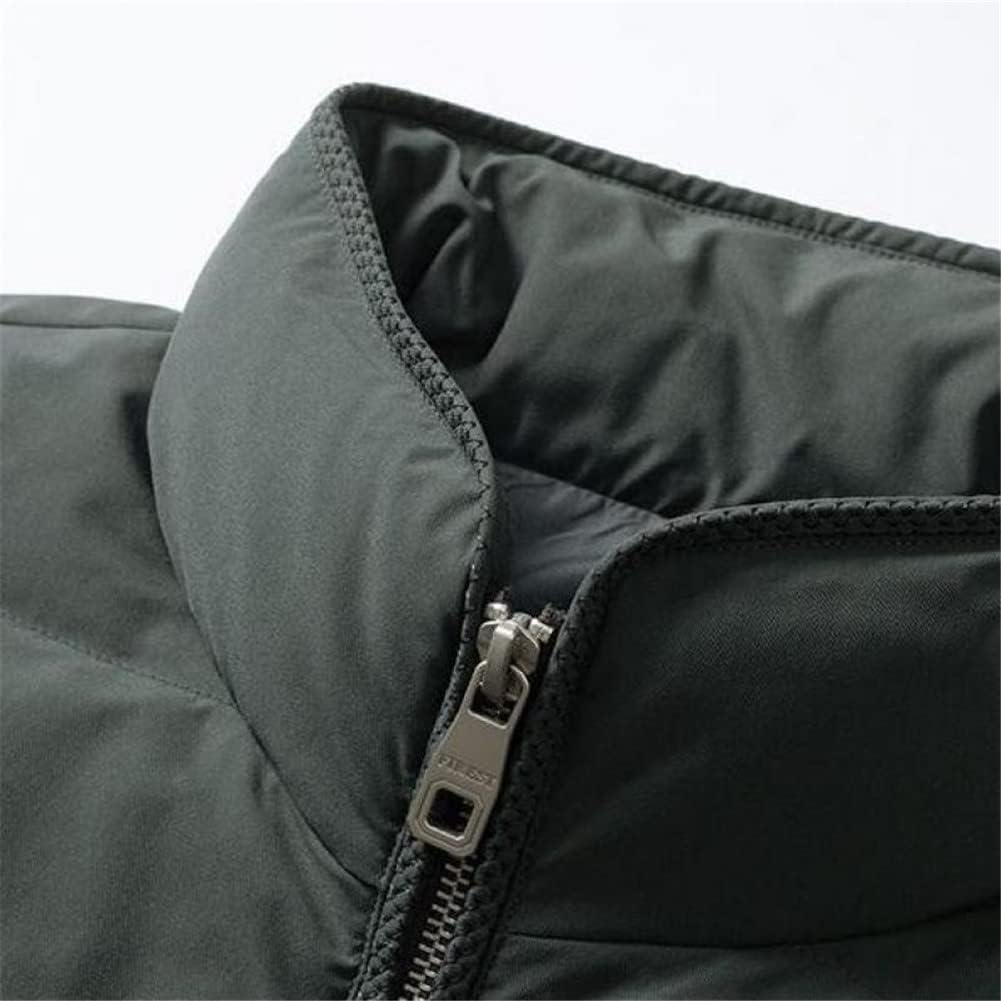 Youllyuu White Duck Down Jackets Stand Collar Zipper Winter Men's Coats Slim Fit Thicken Coats