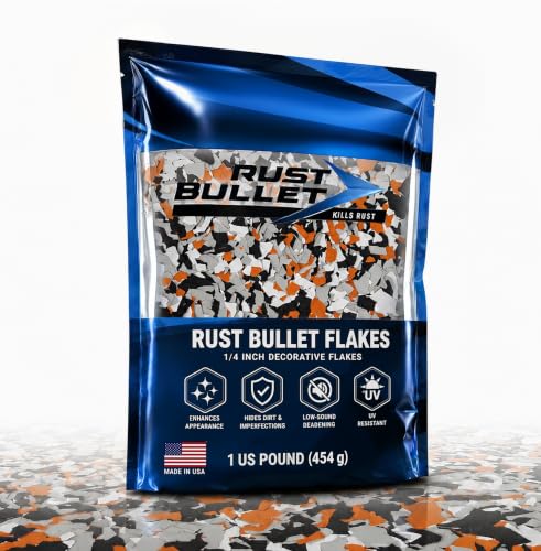 Decorative Color Flakes - Garage & Concrete Floor Chips - Harley Blend