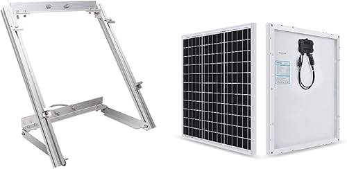 RENOGY Panel solar lateral de montaje en poste para panel solar de 50 W100 W (solo monte) para sistemas de superficie plana fuera de la red, y