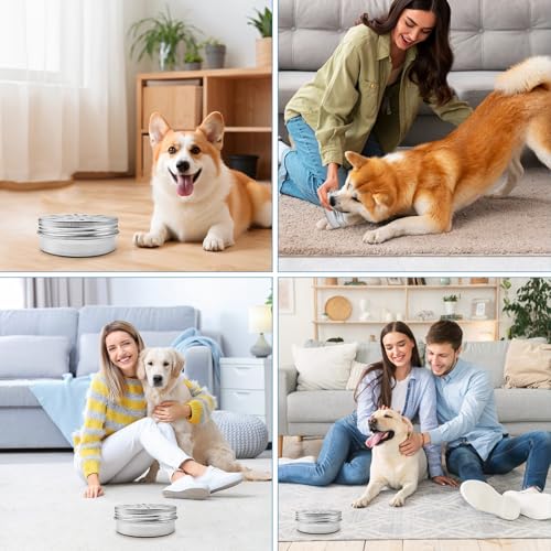 HZZON 10 Stück Hundeduft-Trainingsbox Aluminium Hundeduft Dosen mit Belüftung 60ml Geruchsbehälter Hundeduft Training Hundeduft Nase Geruchsbehälter für das Welpendufttraining Schnüffelhunde