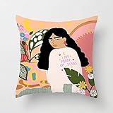 PPMP Pintura al óleo Mujeres Flor Funda de Almohada Matisse patrón Inspirado en casa sofá Silla Funda de cojín Decorativa Funda de Almohada A11 45x45cm 1pc