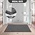 Mibao Front Door Mat, Heavy Duty Durable Welcome Mat for Outdoor Indoor, Dirt Trapper Waterproof Super Absorbent Door Mat for Entryway Outside Patio Porch, 61.5" x 36", Gray