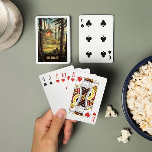 Baraja de cartas Delaware Slip Away 52 naipes póker miniatura 2