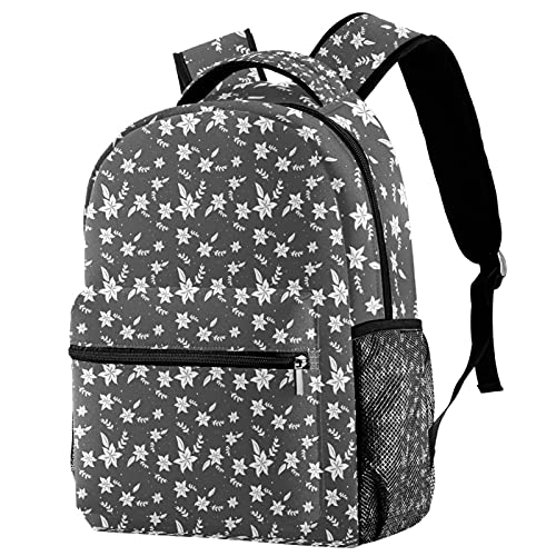 Sac à dos Winter Flower-01 avec porte-bouteille pour enfants