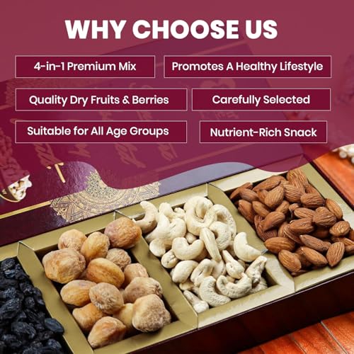 Image of Browntree Signature 4P-140g | Cashews, Almonds, Black Raisins, Apricots | Fresh & Healthy Dry Fruits | Perfect Gifts, Festivals & Corporate Hampers | Unique Gifts for all Celebration
