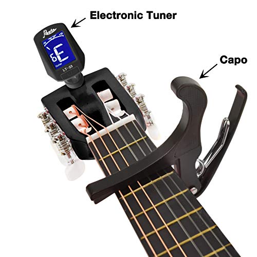 Image of 30 inch Black Wood Guitar With Case and Accessories for Kids /Boys /Beginners
