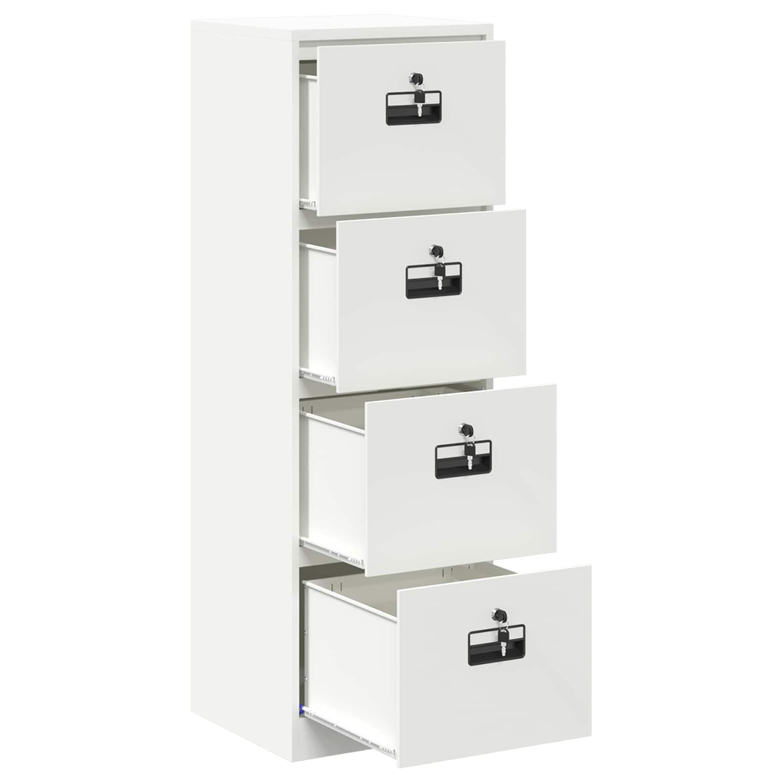 Armadietto portadocumenti bianco 45,5 x 42 x 139 cm in acciaio freddo