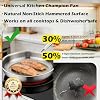 ERRECI Titanium Pan, 11.02" Pure Titanium Hammered Pro Frying pan with Lid, Non Stick | Ultra-Durable | Anti-Scratch Plateful Pan for Even Heating #1