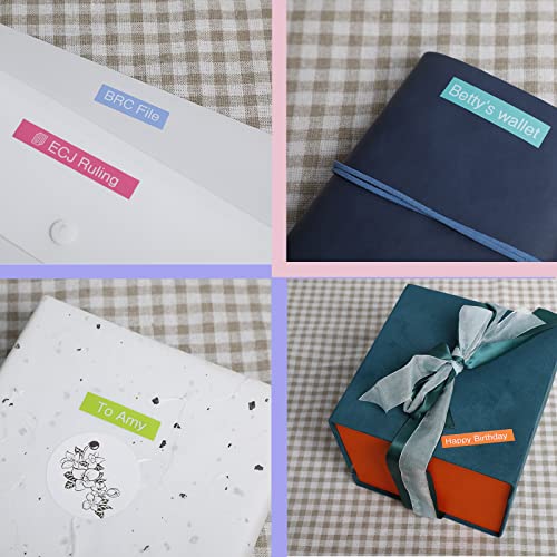 Replacement For Brother P-Touch Label Maker Tape Tze 12Mm 0.47 Ribbon Laminated Tz Colored Refills Compatible With Brother P Touch Pt-D210 D220 H110 1000 1280 D400 Cube, 1/2" X 26.2', 6 Pack #TOP6