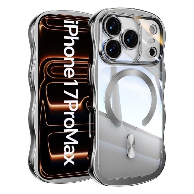 Coque transparente iPhone 16 Pro Max argent pour le quotidien