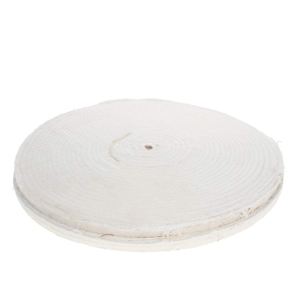 Auniwaig 300mm Buffing Polishing Wheel Pad Cotton for Bench Grinder Tool with 1/2" Arbor Hole Manifold Aluminum Stainless Steel Chrome 2Pcs
