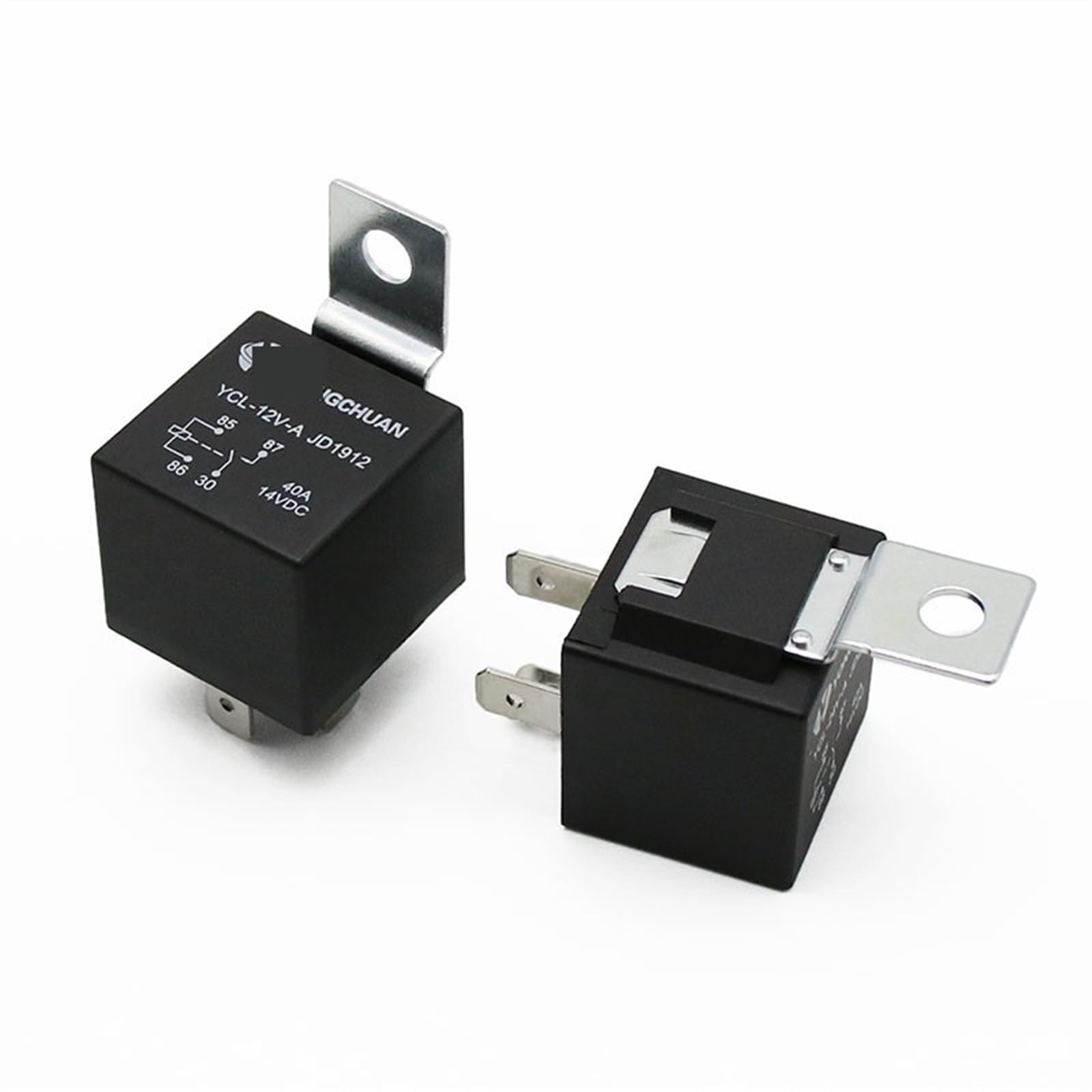 Relé de coche de 4 5 pines 4P 5P 40A relés automotrices de larga duración normalmente abierto DC 12V/24V relé for luz de cabeza aire acondicionado 1 Uds Piezas de recambio (Size : 5P 12V 40A)