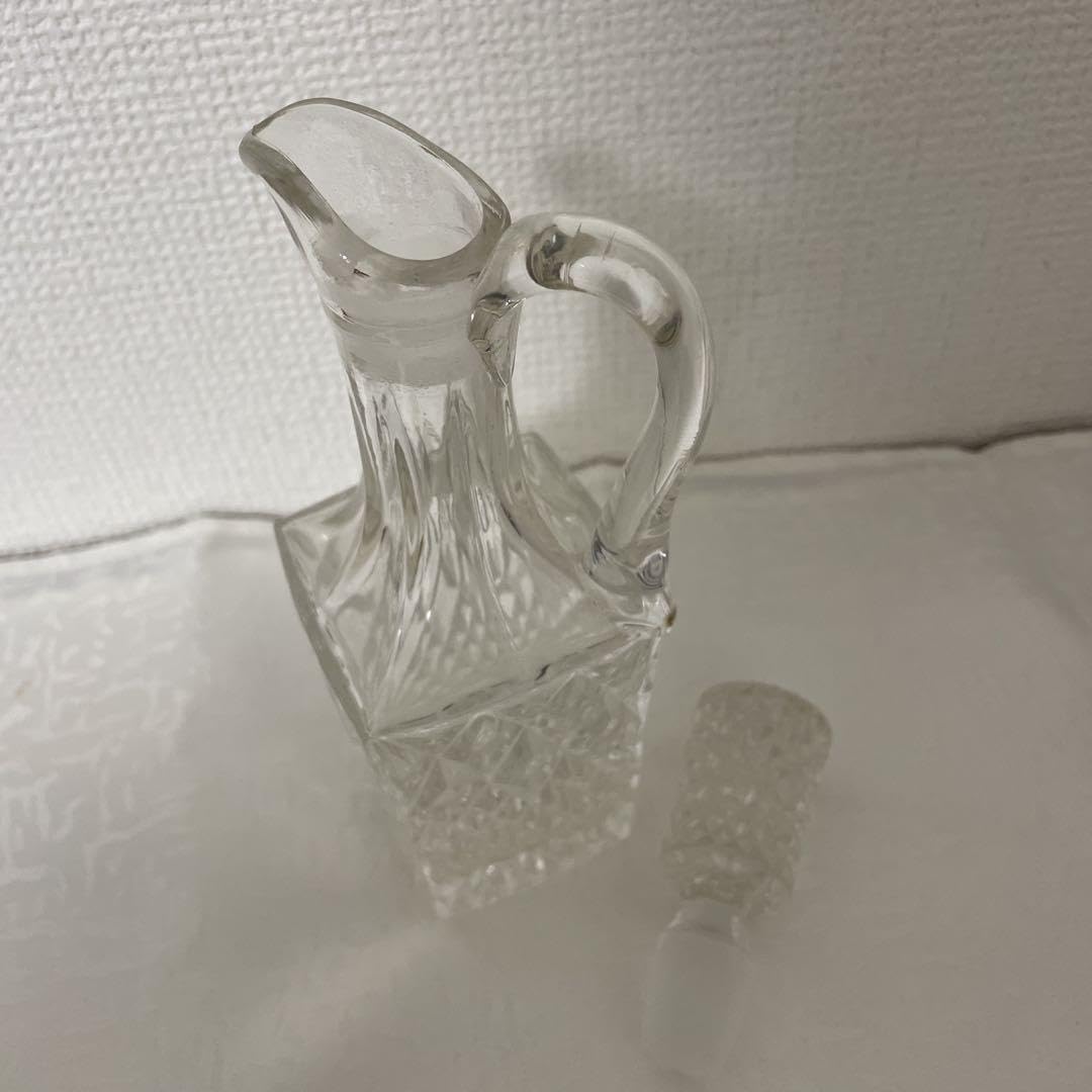 大正　水差し　花瓶　カット　ガラス Amazon | カットガラス 水差し デキャンタ ソース 醤油差しにも