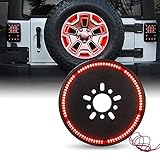 LEDMIRCY Spare Tire Brake Light 3rd Third Brake Light Rear Wheel Lights Tail Light LED Ring Red Ligh