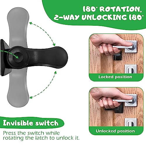 8 Pezzi Blocco Maniglia Antifurto Porta per