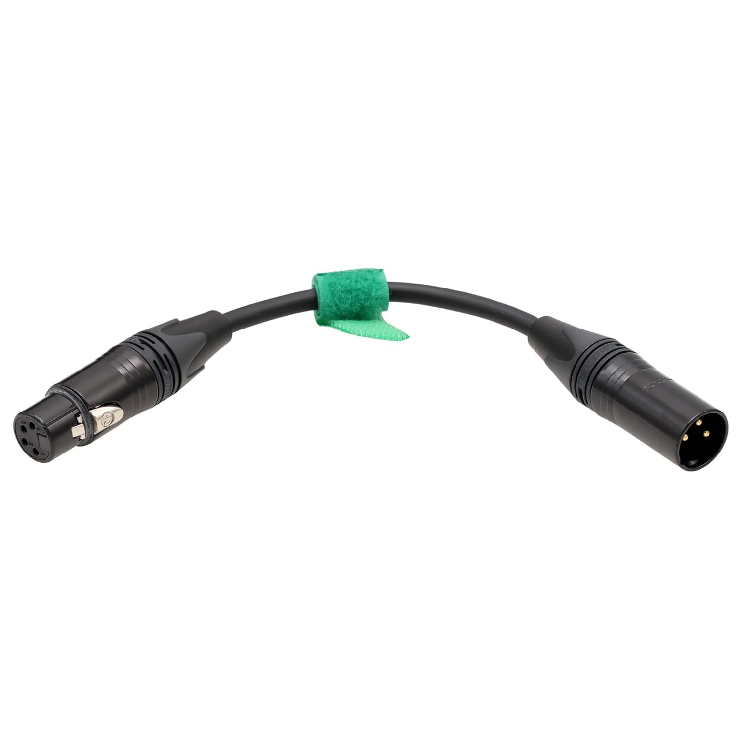XLR 4 Pin Female to XLR 3 Pin Male Power Cable Adapter for Battery ARRI Alexa RED Canon Sony Camera Light 24V 20cm