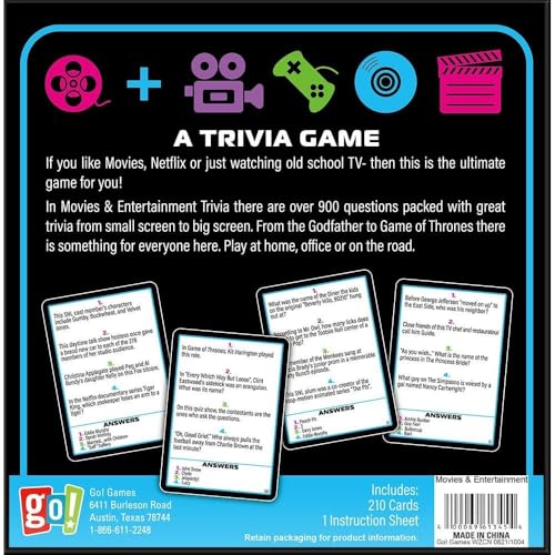 Go! Games, Movies & Entertainment Trivia Game miniatura 2