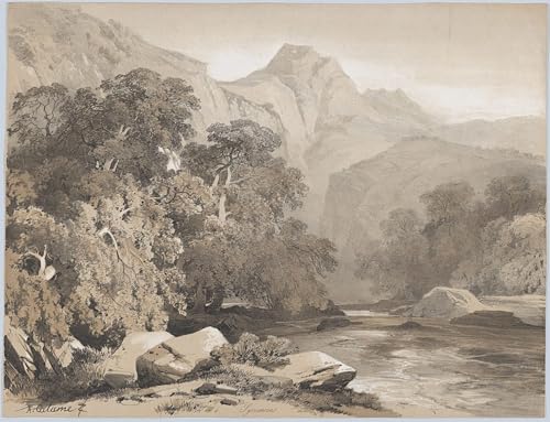 Toile paysage Alexandre Calame grand format 60x90cm pour décoration salon