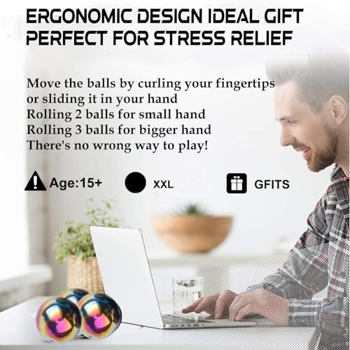 Amarlozn FS0861 Fidget Magnet Stress Ball Toy For Adults, Magnet Hand Roller, Stress Relief Autism Magnetic Toy thumb #3