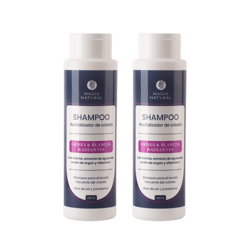 RUUFE Shampoo for Gray and White Hair - Revitalizing Radiant Formula (2 Pack)