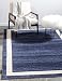 Unique Loom Del Mar Collection Contemporary Transitional Navy Blue Area Rug (3' 3 x 5' 3)