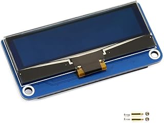 Waveshare 2.23inch OLED Display HAT for Raspberry Pi/Jetson Nano Embedded SSD1305 Driver 128×32 Pixels SPI/I2C Interface