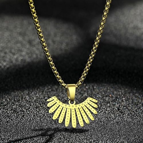 Collier Ruth Bader Ginsburg cadeau idéal avec pendentif géométrique - 3