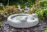 Decoración de granito: los bebederos para pájaros de granito de IDYL son un producto natural de alta calidad y convencen por su fino acabado y su durabilidad – un gran punto de atracción para cualquier exterior