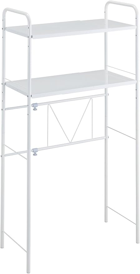 Amazon Co Jp Belca キッチン収納 キッチンスペースラック 伸縮タイプ 幅55 85 奥行34 2 高さ140cm ホワイト Spr Ex ホーム キッチン