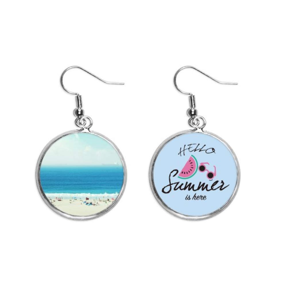 Pendientes de sandía cómodos para orejas sensibles que aman el estilo de playa 5