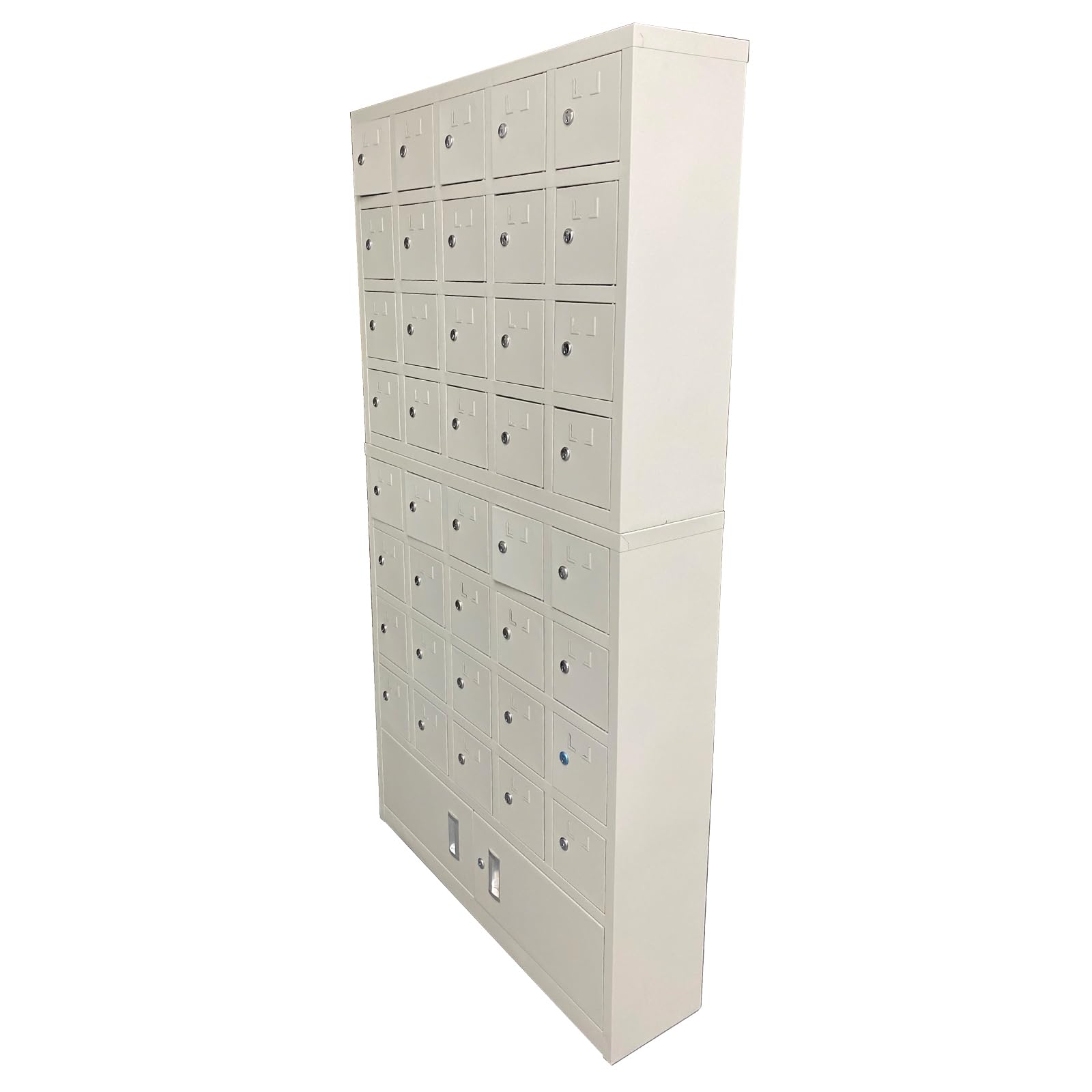 WYDDDARY Split Type 40 Doors Mobile Phone Storage Cabinet 35.43×9.06×68.31inch Cell Phone Locker Steel Cell Phone Storage Cabinet with Door Locks and Keys