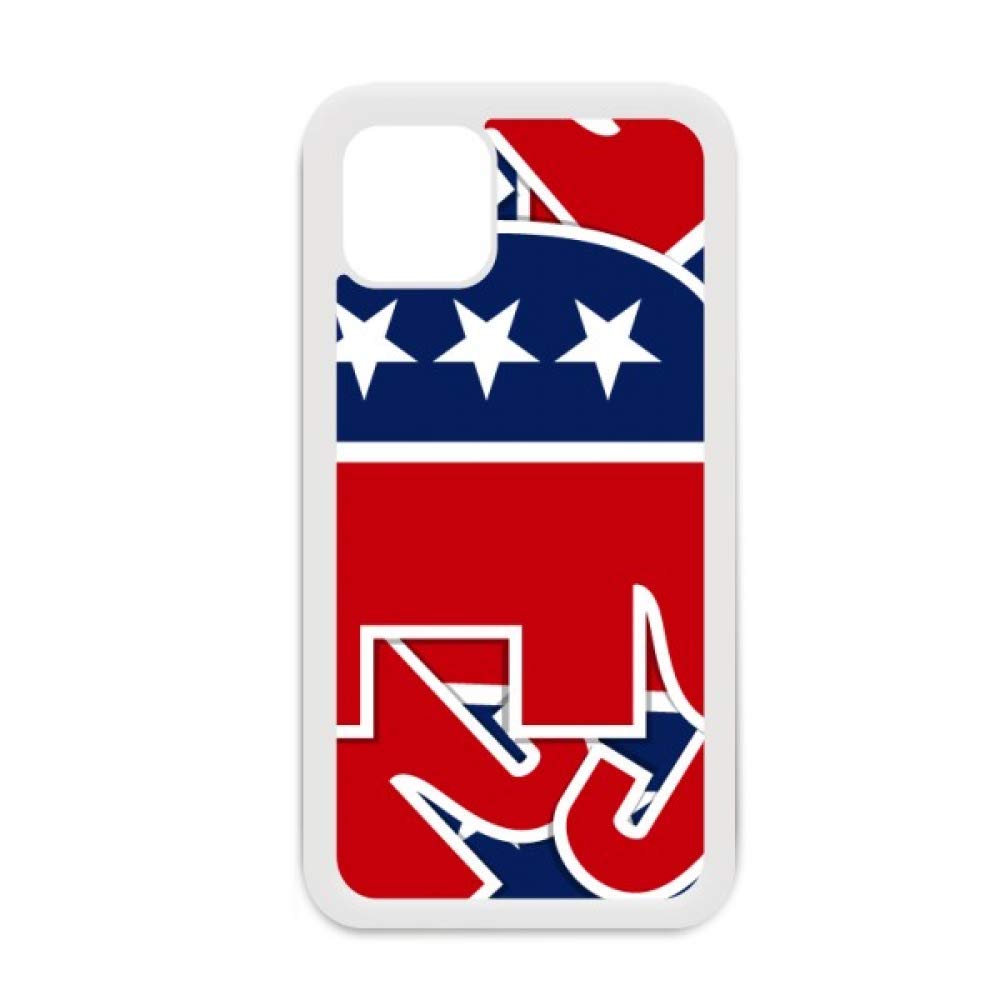 Coque iPhone 12 Pro Max Elephant Republican blanc de qualité supérieure
