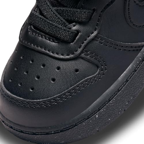 Nike Kids Court Borough Low Recraft Shoes Sneaker, Black/Black-Black, 5 US Unisex Toddler