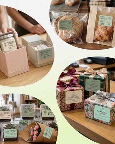 Image of Phomemo Labels- Green Gradient 5 Colors Thermal Labels, 1.57 inch x 1.18 inch Self-Adhesive Stickers for M110 /M100 /M220 /M250 Label Printers, 40x30mm Thermal Paper for Candle, Logo, Baking Box, 230pcs /Roll