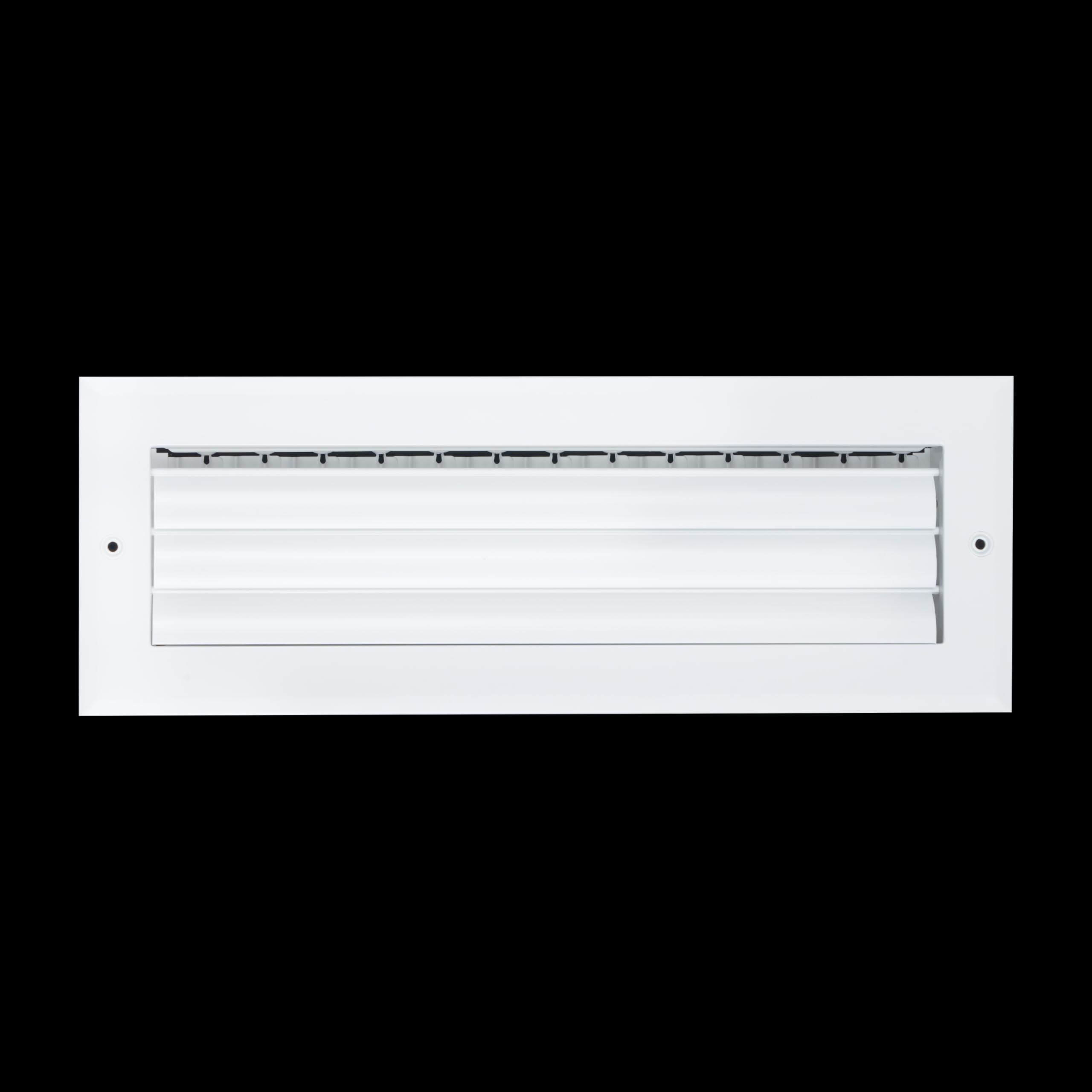 Handua Griglia di alimentazione dell'aria regolabile a 1 via in alluminio, 35,5 x 10,2 cm (larghezza x altezza), griglia di ventilazione per pareti laterali e soffitti, colore bianco, dimensioni
