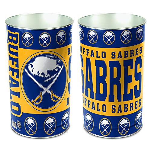 WinCraft NHL Buffalo Sabres 15 Waste Basket, Team Color, One Size