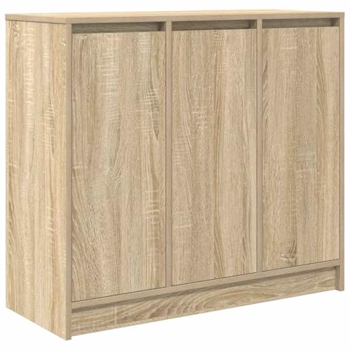 vidaXL Buffet chêne Sonoma 85x34x76 cm Bois d'ingénierie, Meuble de Rangement, Meuble de Rangement de Cuisine, Meuble de Rangement de Salon