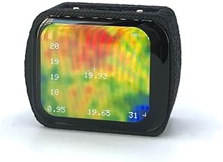 Kleine MLX90640 Wärmebildkamera, 32 x 24 IR-Sensor, 40 bis 450 C berührungsloses Thermometer 1,69 Zoll LCD, für ESP32 tragbare Wärmekamera für Industrie und Forschung